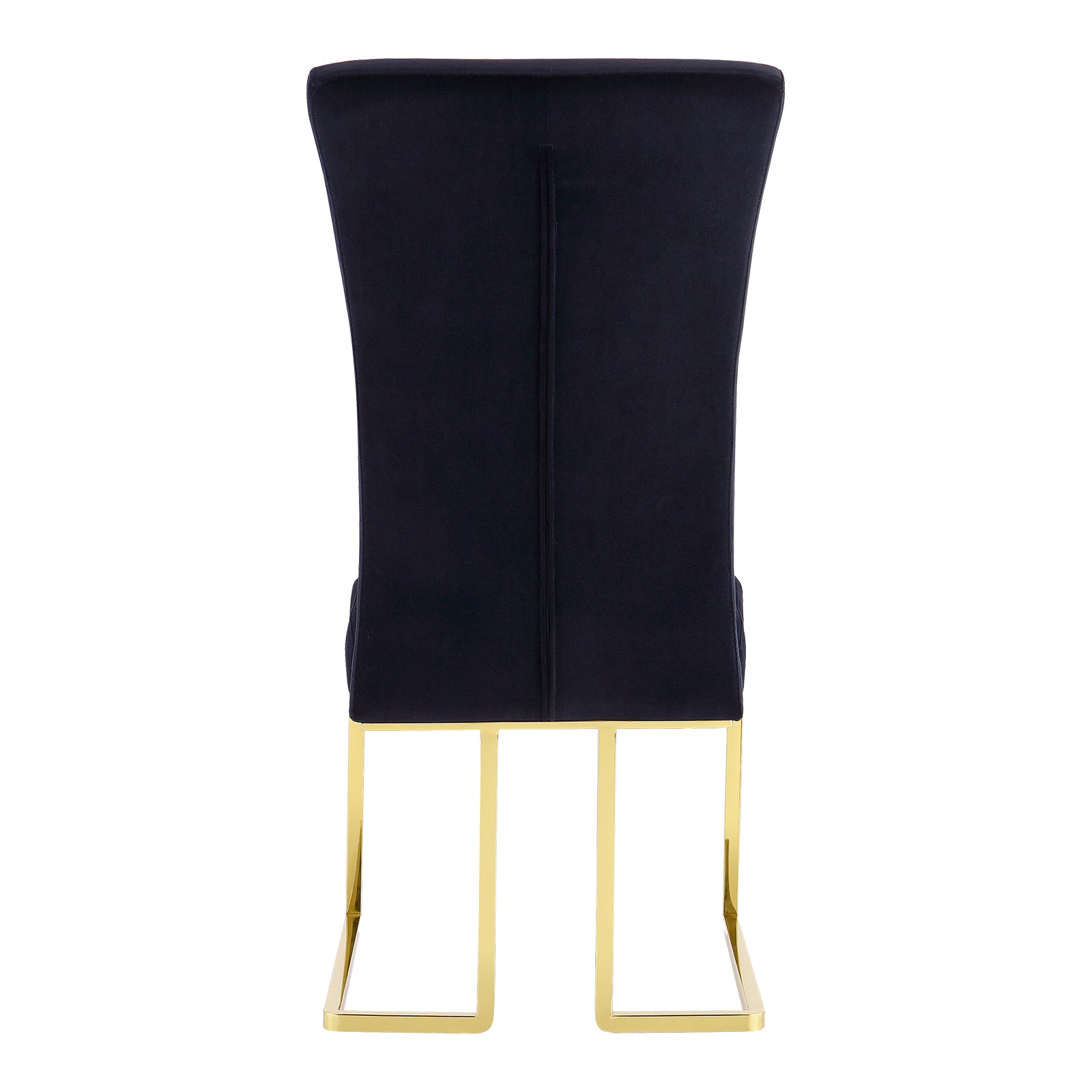 Black Velvet dining chairs | Metal Sled Base| C120