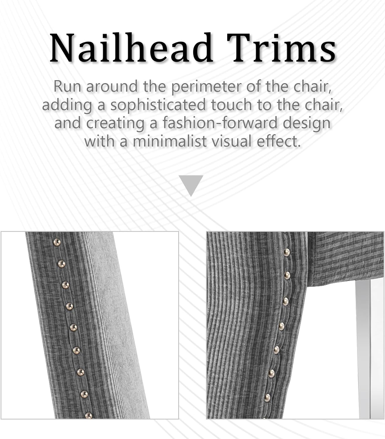 Wholesale Gray Fabric Dining Chairs
