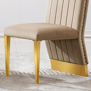 696 Set | AUZ White and gold Dining room Sets for 6