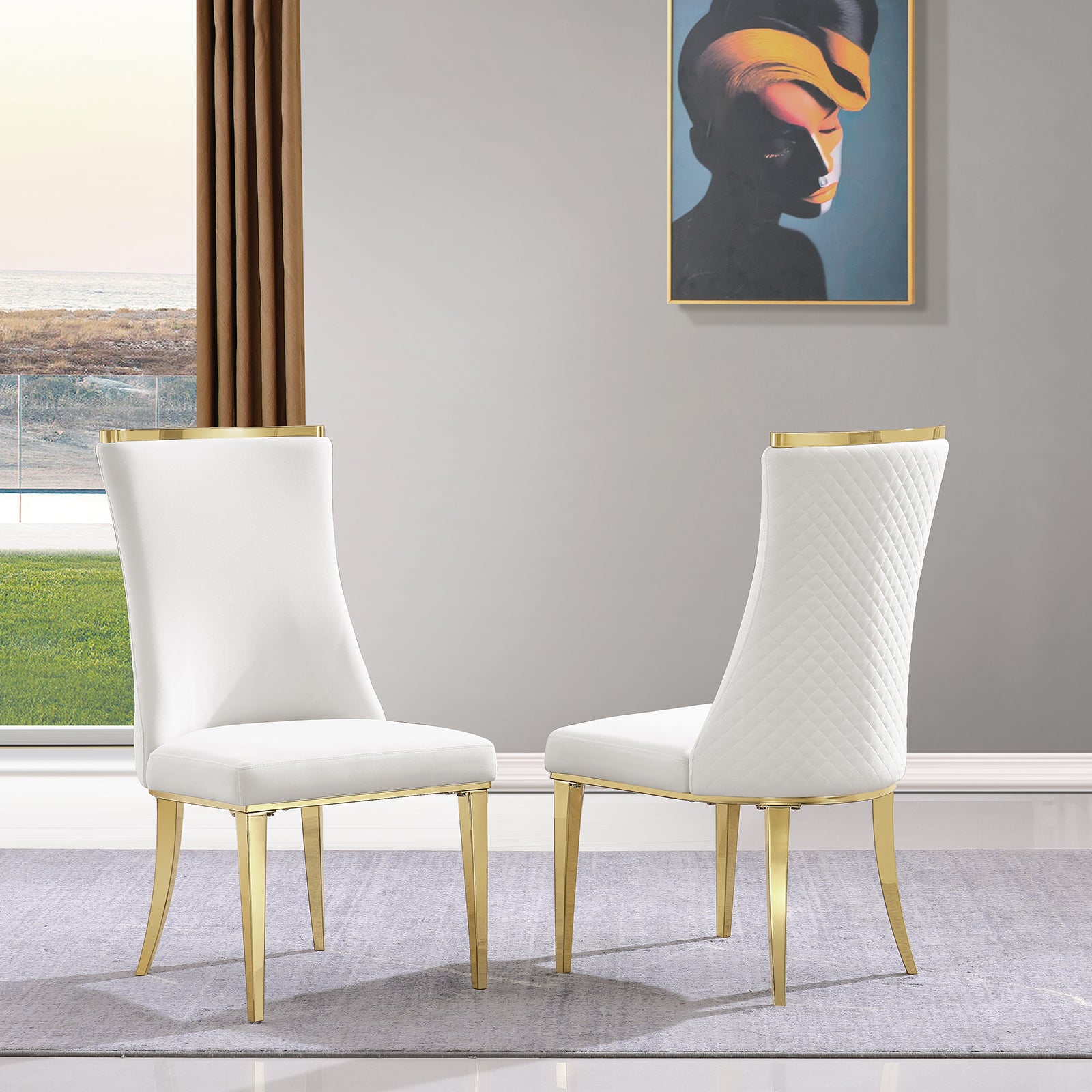 665-Set | AUZ Glass Dining room Sets for 6