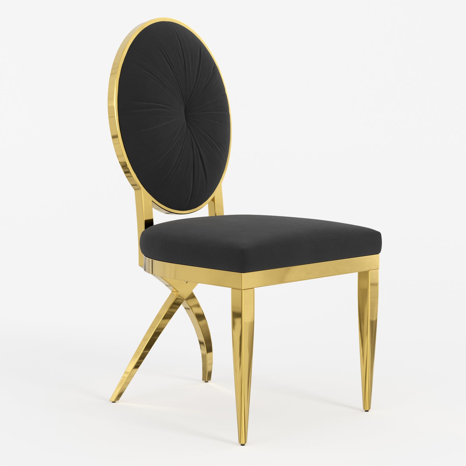 633-Set | AUZ White and Gold Dining room Sets for 6