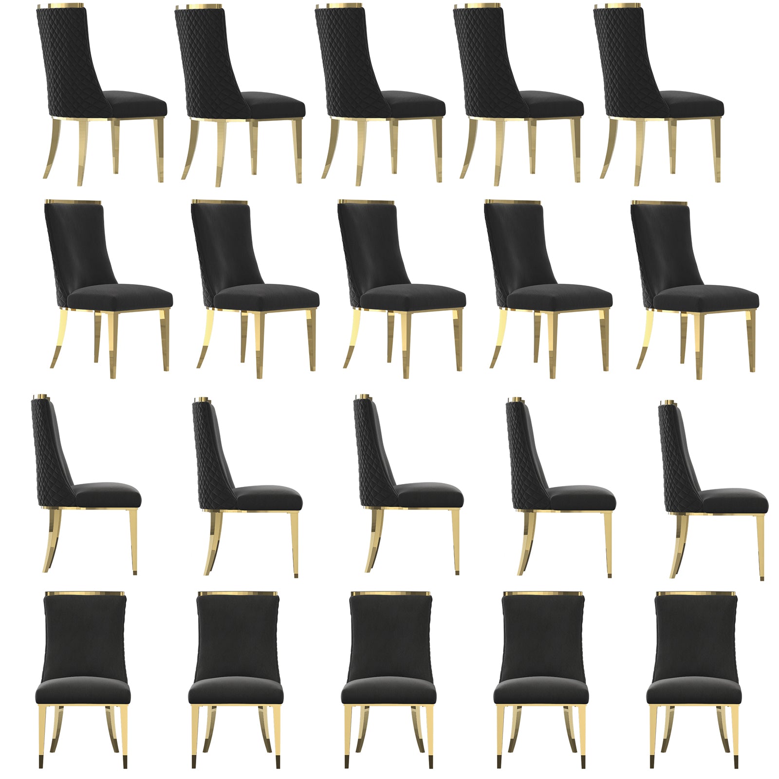 Wholesale Black Velvet Dining Chairs