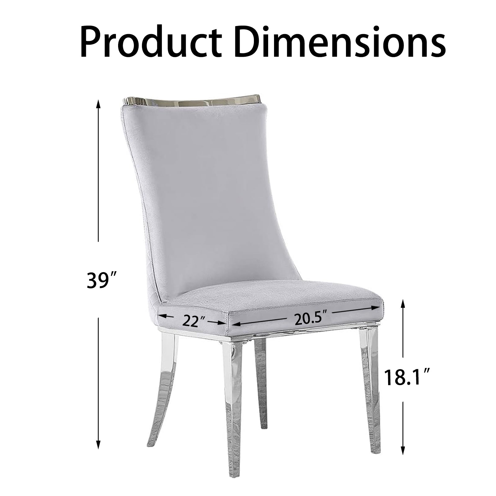 701 Set | AUZ White and Silver Dining room Sets for 6