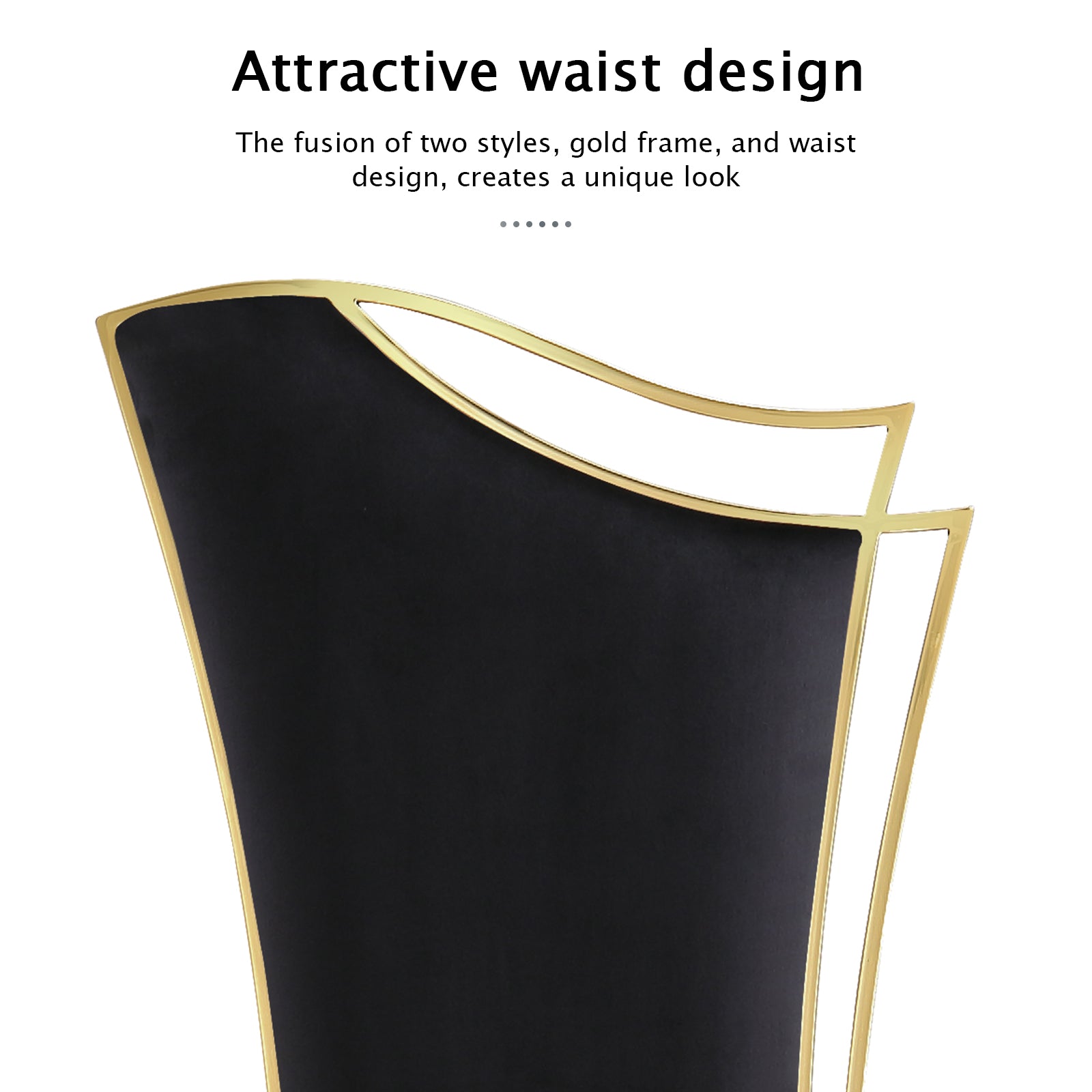 684-Set | AUZ Black and Gold Dining room Sets for 6