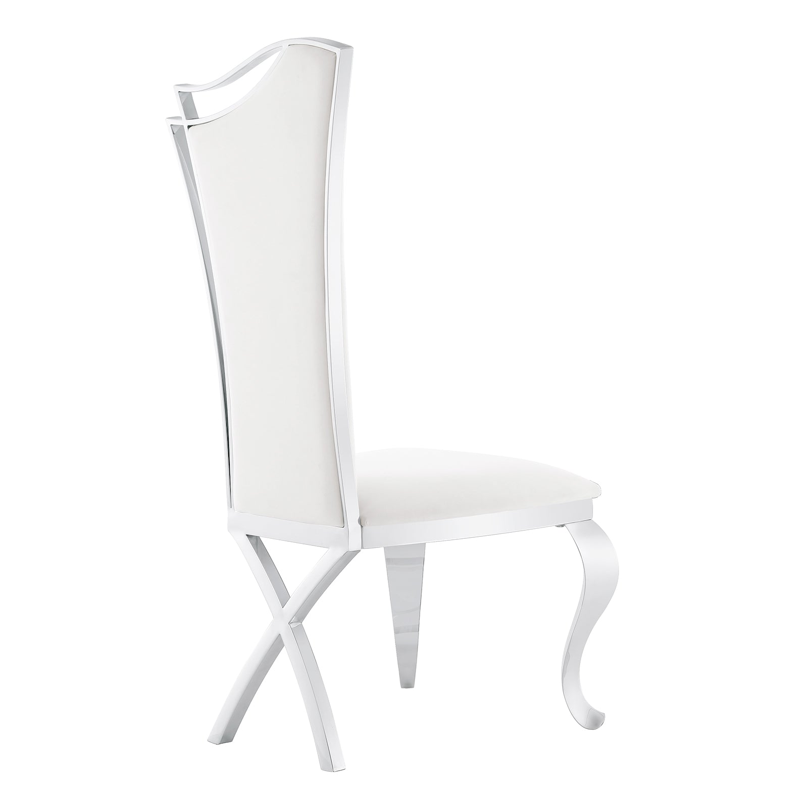 606-Set | AUZ White and Silver Dining room Sets for 6