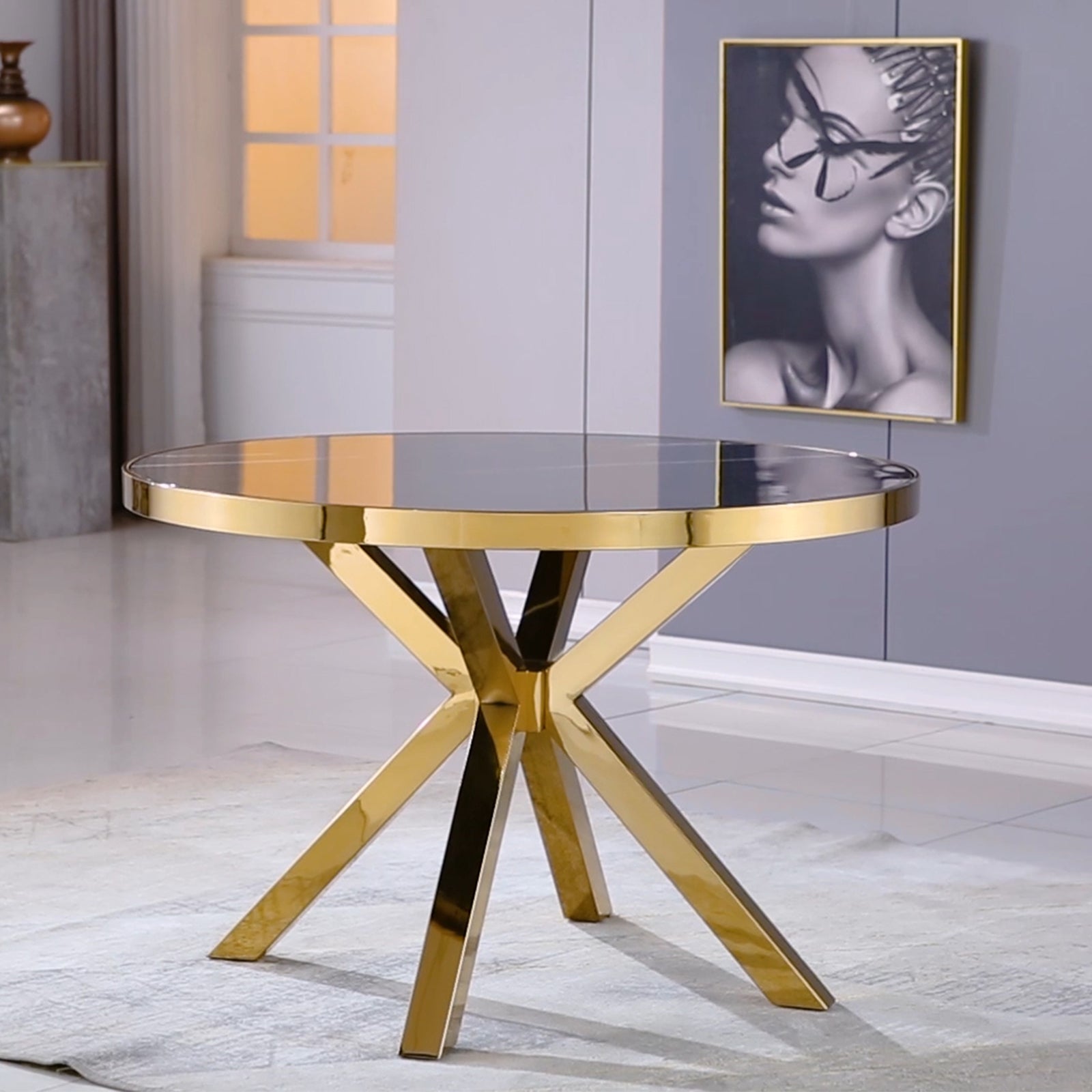660-Set | AUZ Round Dining room Sets for 4